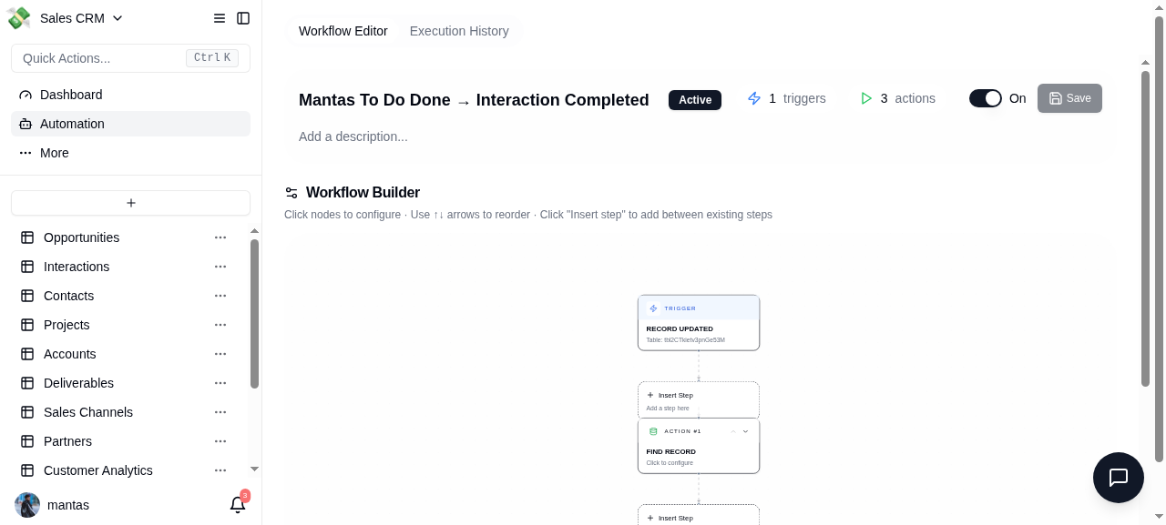 Workflow editor