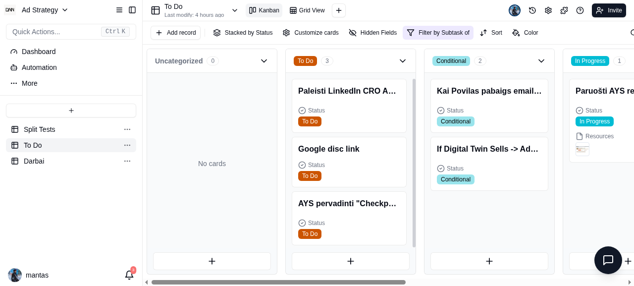 Kanban board